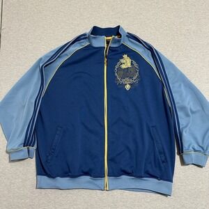 G-Unit Clothing Co. Blue Embroidered Crest Full Zip Track Jacket Mens Size‎ 2XL